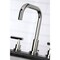 Kingston Brass FSC8939CML Manhattan Widespread Bathroom Faucet W/ Brass Pop-Up, Nickel FSC8939CML - alternate 5
